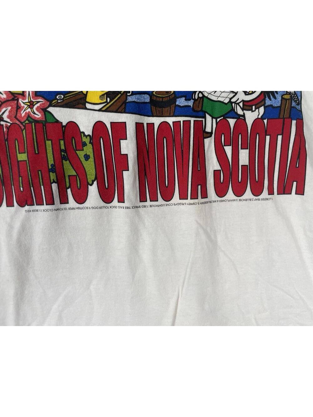 Vintage Sights of Nova Scotia Gildan Heavyweight Made In Canada T-shirt Sz XL - Picture 7 of 15